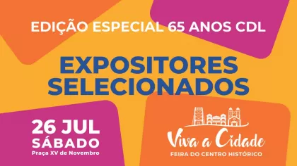Feira Viva Cidade divulga expositores selecionados para edição especial de 65 anos da CDL Florianópolis