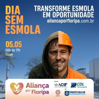 Florianópolis cria o “Dia sem Esmola” e propõe nova forma de ajudar população em situação de rua