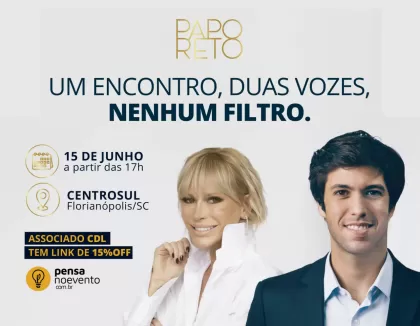Papo Reto reúne Caio Coppolla e Mônica Salgado em evento de debates e networking em Florianópolis
