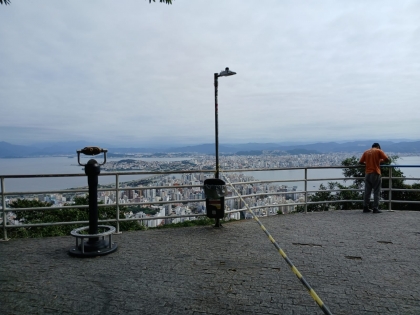 Revitalização do Mirante do Morro da Cruz mobiliza projeto que alia qualificação urbana e inclusão social